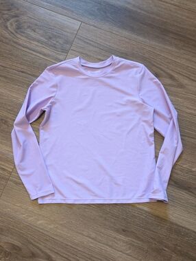 Girls Long-Sleeve Crew Neck Tee - Lavender